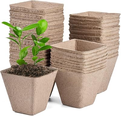 Amate 100 pots of 3.15 inch organic peat seeds for garden sowing, biodegradable sowing pots respectful of the seeds for germination of seeds.. Your complete e-commerce solution, DIAYTAR NIGERIA offers variety and value with nationwide shipping.