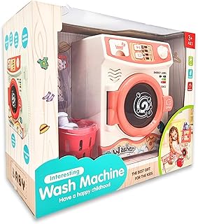 Set of toys washing machine Vito for children, a washing machine with a basket and a hanging clothing, an interactive educational toy, a gift for boys and girls from 3 years old, pink.. Navigate through thousands of products at pocket-friendly prices with DIAYTAR NIGERIA's easy-to-use platform.