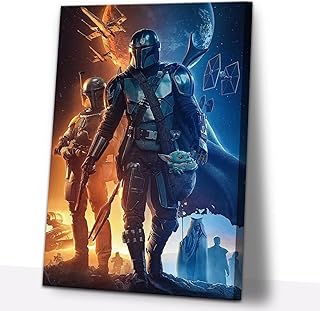 Yasojun Star Movies Poster Mandolarian Bounty Hunter Boba Fett Star Movie Murale Canvas, Mando Movie Poster Modern Gift Decoration for Living Room Bedroom (Star-47, 18''x12 '' (45x30cm), frame).. From Lagos to Kano, DIAYTAR Nigeria delivers across Nigeria in days.