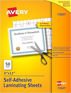 Avery 73601, 9 "x 12" sticker packaging paper, permanent adhesive, 50 transparent sheets.. Discover the perfect shopping experience with DIAYTAR NIGERIA's vast selection and prompt delivery service.