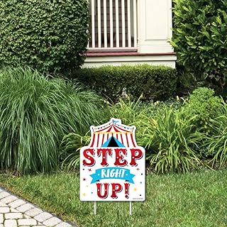 Carnival Big Dot of Happiness - Step Right Up Circus - Outdoor banner - Party panel on the Carnival theme - 1 piece.. DIAYTAR NIGERIA: Where smart shoppers find everything they need at prices they can afford.