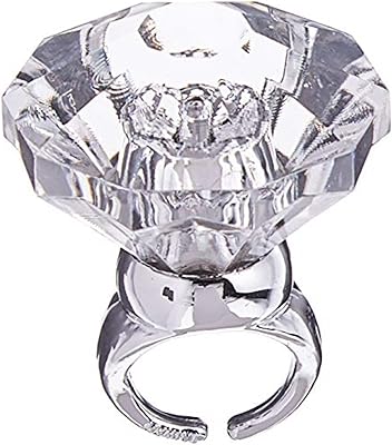 Large Luminous Diamond Ring of Amscan | 1 room, white, 1 room, plastic, without precious stones.. Experience the simplicity of DIAYTAR NIGERIA's extensive marketplace with delivery within 8 days.