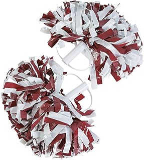 Fun Express - 2Tone Spirit Show Pom -MRN/WhT - Toys - Active game - Pom - Poms - 2 pieces.. DIAYTAR NIGERIA: Making quality products accessible to all Nigerians at affordable prices.