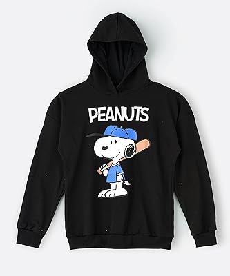 Snoopy hooded sweatshirt for big girls - black, 13-14 years old.. Shop smart, shop DIAYTAR - Nigeria's most affordable e-commerce platform with nationwide delivery.