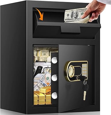 Waterproof flashless safe 2.6 Cubes for home deposit safe with fall hole, box with combination lock for money, documents and letters.. DIAYTAR NIGERIA: Nigeria's answer to affordable online shopping with reliable 5-8 day delivery guarantee.