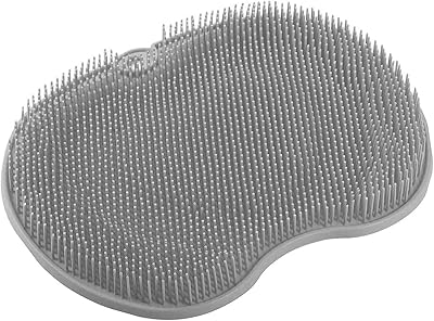Beauty Gray feet cleaning carpet, non -slip feet masseur with suction cups for cleaning the body of the bathroom.. DIAYTAR NIGERIA: Your one-stop e-commerce destination with affordable prices and nationwide delivery in 5-8 days.