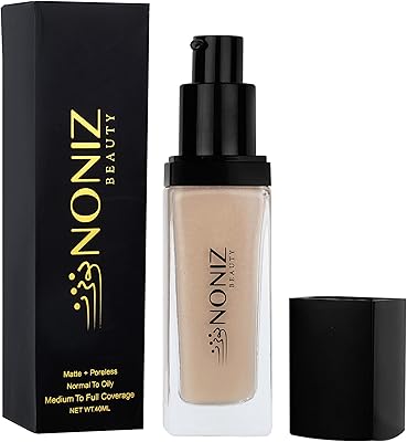 Flawless noniz Beauty face makeup - Waterproof liquid foundation - Average to complete cover - Mate finish makeup appearance - absorbing oil - Vegetable formula - Makeup without cruelty to animals, 40 ml (Natural 05).. Your favorite online marketplace — DIAYTAR Nigeria delivers quick and cheap.