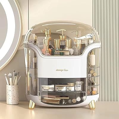 Make -up organizer, cosmetics organizer, storage showcases for portable cosmetics with drawer and transparent cover, waterproof for dust and water, organizer of cosmetics for bedroom and bathroom.. Elevate your shopping experience with DIAYTAR NIGERIA's vast catalog and budget-friendly options.