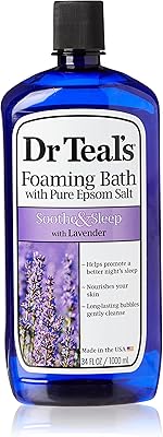 Foaming gel for the Dr. Teal's bath and shower with pure Epsom salt, calm and sleep to lavender, 34 oz.. DIAYTAR NIGERIA: Where smart shoppers find everything they need at prices they can afford.