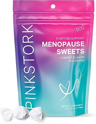 Menopause candy with a pink stork: supplement of menopause with cherries for women, relief of heat puffs, hormonal balance, anise menopause and fennel and relief of hot flashes, property of women, 30 tablets.. DIAYTAR NIGERIA: Your partner in affordable e-commerce with dependable delivery across Nigeria.