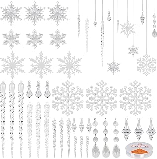 D.E.R.I.Y.E. 36 Pieces of Christmas ornaments suspended in crystal acrylic for Christmas tree, wedding party, home festival decoration.. Find more for less — only on DIAYTAR Nigeria.