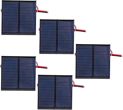 5 parts Solar battery panel Epoxy Polysilicium Modle Solar power module with 30 cm cable DC 5.5V 0.6W.. Your favorite online marketplace — DIAYTAR Nigeria delivers quick and cheap.