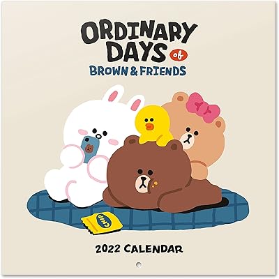 Calendrier line friends 2022 30x30 cm.. DIAYTAR NIGERIA brings the market to your screen with thousands of affordable products delivered to your door.