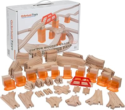 Wooden railroad extension set at several orberium levels of 110 pieces with stackable track lifting anchors for Thomas Brio Chuggington set.. The smarter way to shop online in Nigeria is through DIAYTAR Nigeria.