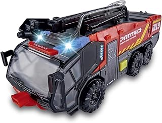 Dickie airport fire truck - 24 cm - light and sound - 203714012, multicolored.. DIAYTAR NIGERIA transforms dreams into deliveries with our affordable prices and 5-8 day shipping.