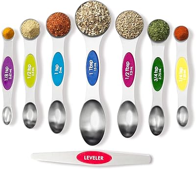Set of double -spoonful stainless steel magnetic spoons suitable for pots.. DIAYTAR NIGERIA: The marketplace that brings affordable products to every Nigerian home in under 8 days.