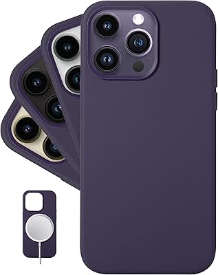 Lonely Classic - (For iPhone 14 Pro Max) - European Nappa leather case - softened and softening over time - Compatible with Magsafe - Dark Violet.. DIAYTAR NIGERIA: Where affordable online shopping meets reliable delivery across Nigeria.