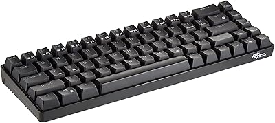 RK Royal Clages 65% RK68 wired mechanical game keyboard (RK855) with 68 available, design 60% ultra-small, RVB backlight, with blue rocking switch and arrow and independent control keys, color black.. DIAYTAR NIGERIA: Bringing affordable shopping solutions with a diverse product catalog delivered nationwide.