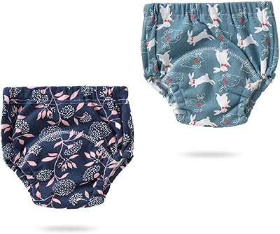 Package of 2 learning pants for cotton infants, very absorbent cleanliness learning pants for toddlers, 6 layers of training underwear for baby girls boys.. DIAYTAR NIGERIA: Connecting Nigerians with affordable products delivered promptly nationwide.