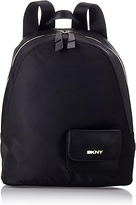 DKNY backpack, black/gold color bag, R21KER53 model, Material: 100% nylon, PGD, single size.. Your home for smart shopping — DIAYTAR Nigeria delivers fast and cheap.