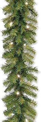Artificial Christmas Crown Pre-Sloved National Tree, green, Norwegian wood button, White lights, works with batteries, Christmas kit, 2.8 m.. DIAYTAR NIGERIA brings the marketplace home to you with affordable prices and delivery in 5-8 days.