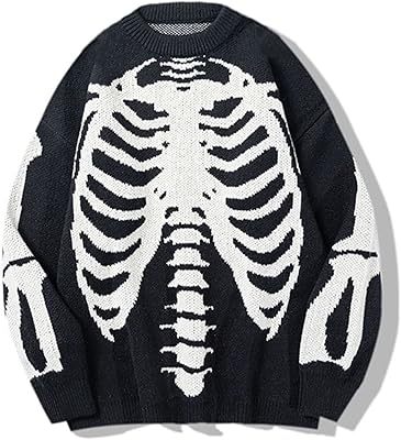 Tricotted cow sweater for men, large size, relaxed sweater, grandfather print, round-collar sweater with round neck.. DIAYTAR NIGERIA: Where online shopping becomes effortless with budget-friendly nationwide delivery.