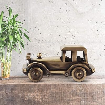 U&G car statue in ancient brass for home decoration, shiny ancient finish.. DIAYTAR NIGERIA brings affordable products to every doorstep with our reliable 5-8 day shipping.