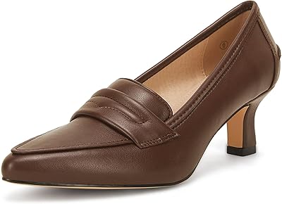 Low heeled pumps in faux leather with pointed toe for women, high heels to put on for office dress, wedding party.. DIAYTAR NIGERIA: Where smart shoppers find everything they need at prices they can afford.