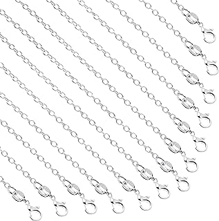 50pcs Silver plated collar chains Manufacture of jewelry pack of cable channels, 18.. Shop smarter with DIAYTAR NIGERIA's comprehensive catalog and budget-friendly 5-8 day delivery.