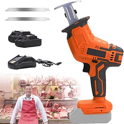 Commercial domestic electric butcher saw, wireless professional butcher saw to cut meat, bones, pork fish ribs, powered by battery, battery + 2 sawtre.. DIAYTAR NIGERIA promises affordability and variety with every purchase, delivered in 5-8 days.