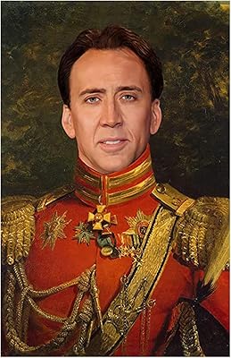 Nicolas Cage poster - Funny celebrity art - Oil printing - Fantasy Culture Culture Pop gift.. Shop the smart way with DIAYTAR NIGERIA's extensive selection and budget-friendly nationwide delivery.