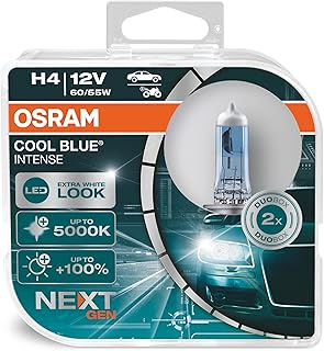 H4 OSRAM COOL Blue Halogen Halogen bulb with 100 % brightness up to 5,000 k, LED appearance, double box (2 bulbs) 64193cbn-HCB.. You shop, we deliver — quick and easy with DIAYTAR Nigeria.