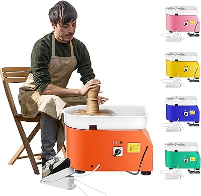 TOBI QSC Pottery Tower Shaping 25 cm 350 W, Electric Pottery Tower Machine to shape clay and ceramic, set of manual work tools (independent pedal).. Shop with purpose at DIAYTAR NIGERIA and receive products at unbeatable prices within the week.