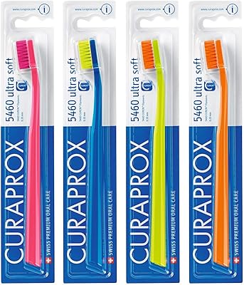 Ultra soft toothbrush Curaprox CS 5460, pack of 4.. DIAYTAR NIGERIA: Where every shopping need is fulfilled with affordable prices and nationwide shipping.