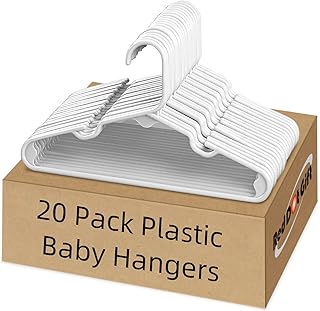 Red Dot Gift® Anti-slip for baby hanger, baby plastic hanger with split shoulder for babies and toddlers, 20 pieces.. DIAYTAR NIGERIA: Where quality meets accessibility with affordable prices and prompt shipping.