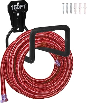 Metal watering pipe support - Robust wall hose support for outdoor terrace, perfect durable hose hose for water pipe, extensions (1 part).. DIAYTAR NIGERIA provides endless shopping possibilities with affordable prices and prompt delivery service.