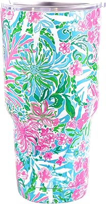 Lily Baltzer 30 oz isothermal cup with lid, large stainless steel travel cup, double -walled metal cup, Leave It Wild.. DIAYTAR NIGERIA: Your partner in affordable online retail with reliable delivery across the nation.