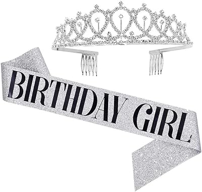 Margoun Happy birthday scarf and crown, scarf and birthday wreath for women, scarf and birthday crown with comb with comb.. Discover the perfect balance of selection and value with DIAYTAR NIGERIA's nationwide delivery service.