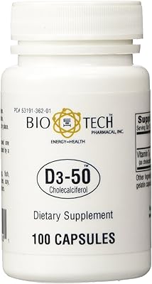 Biotech Pharmacalcalle - D3-50 (50,000 IU) - 100 capsules (FFP).. Explore a world of choices with DIAYTAR NIGERIA's vast catalog and budget-friendly nationwide shipping.