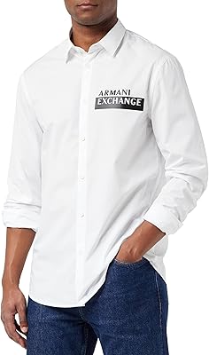 Long sleeve shirt for men Armani Exchange with logo on the front.. Nigeria's fastest-growing e-commerce site offers unbeatable prices and delivery within 8 days.