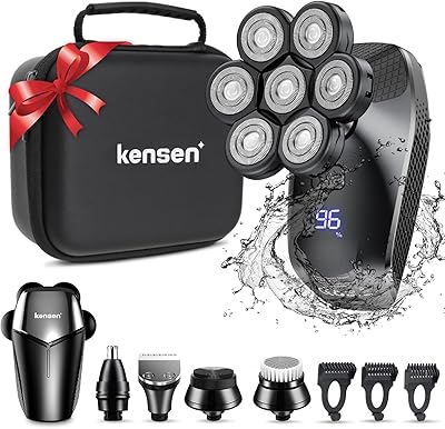 Kensin 7D 5 in 1 razor for men, electric brass razor with nose and favorite mower, waterproof shaving kit for humid/dry, LED display, rechargeable by USB,.. Shop the future with DIAYTAR NIGERIA - thousands of products, unbeatable prices, delivery within a week.