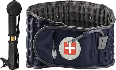 Dorsal decompression belt timenug, inflatable scroll for the lower back, lumbar traction device to relieve lumbar pain with hand pump, one size for size 29-49.. Shop smarter with DIAYTAR NIGERIA's vast product range and budget-friendly delivery within the week.