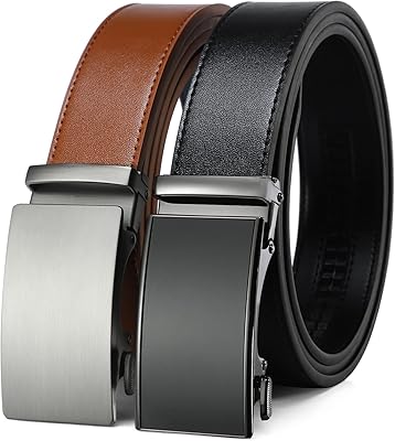 Backhole 1 3/8 ", leather belt with sliding loop at pressure in a gift box, adjustable belt for men.. DIAYTAR NIGERIA: Where affordability and variety come together with nationwide 5-8 day delivery.