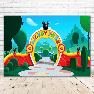 VV Backpack Mickey Mouse Clubhouse 1st anniversary of background 7x5 Foot cartoon Mickey Mouse background for children 1st anniversary festive decoration Vinyl photo session.. Shop electronics, clothes, and everything in between on DIAYTAR Nigeria.