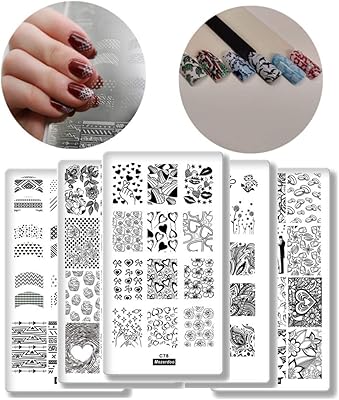 10 pieces heart nail cute art French bird round nail art print plate.. Your complete shopping solution, DIAYTAR NIGERIA offers extensive choice with competitive prices and delivery.