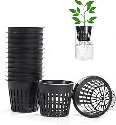 Set of pots of mesh plants, durable plastic basket for plants from Balcony of Penpinière Hydroponian 10 rooms.. DIAYTAR NIGERIA: Your partner in affordable online retail with reliable shipping across Nigeria.