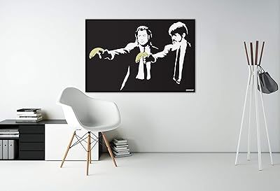 Banksy Pulp Fiction Banksy Film Art poster - Vintage film decor Samuel L Jackson - Decor Decoration Decoration Canvas - Black Gift.. DIAYTAR NIGERIA: Where shopping dreams come true with budget-friendly prices and nationwide shipping.