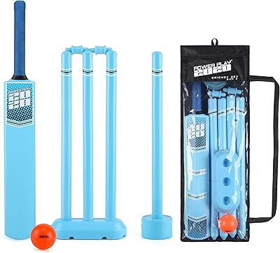 Powerplay plastic cricket set with kwik cricket cricket bat.. Discover endless possibilities with DIAYTAR NIGERIA's comprehensive catalog and reliable delivery service.