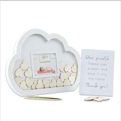 Golden Book for Prenatal Festival Kate Aspen with cloud frame, single size, white.. Shop for less and receive more with DIAYTAR NIGERIA's expansive e-commerce platform and nationwide delivery.