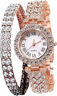 Luxury watches for women, 2 players for ladies with sets of bracelets, analog diamond quartz watches with stainless steel bracelet, rhinestone strawberry watch + set of jewelry bracelets.. Skip the lines and shop online — DIAYTAR Nigeria delivers to your door in days.